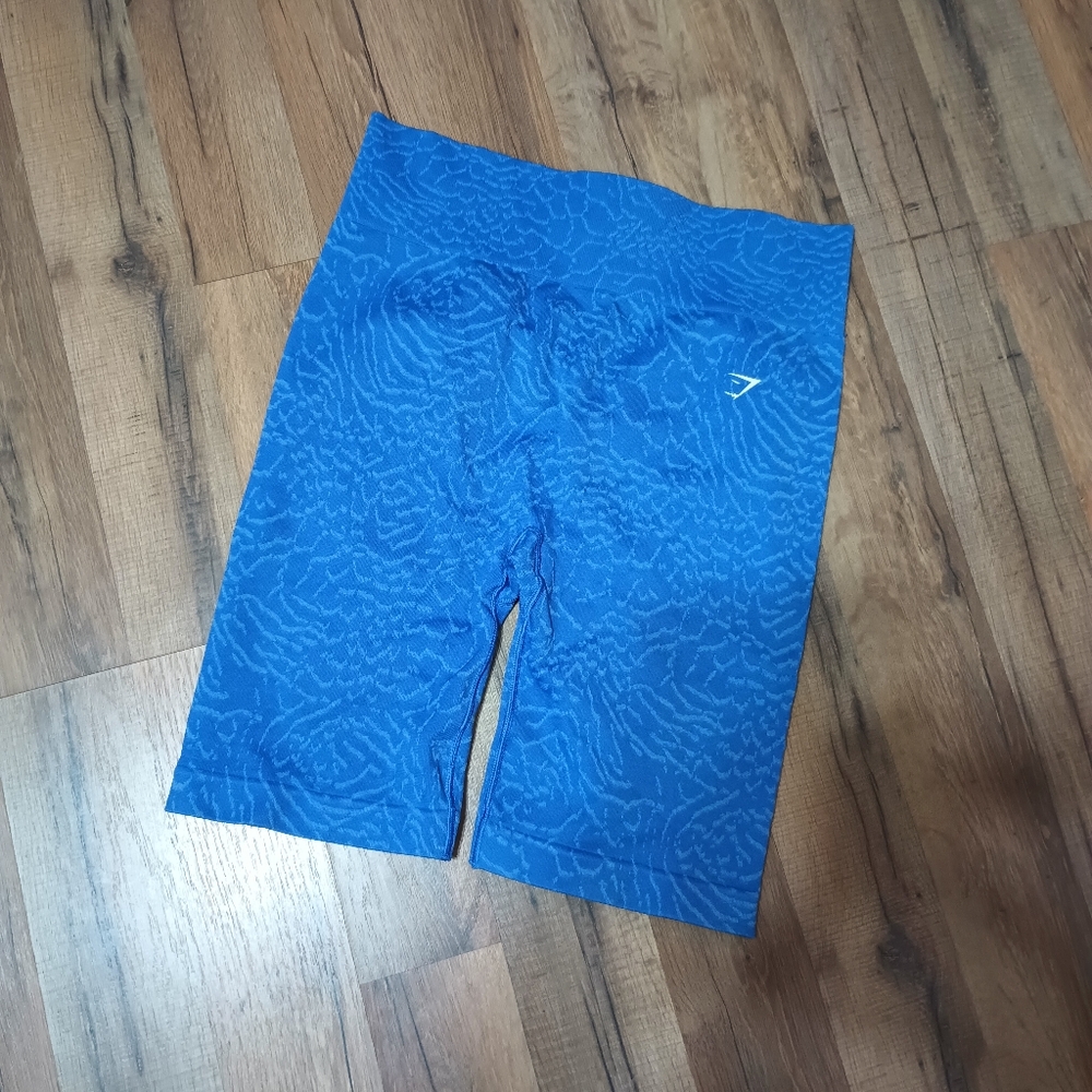 Gymshark Blue Patterned Shorts